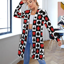 Cargar imagen en el visor de la galería, Cárdigan Blusa de longitud media fresco para mujer NZ060 Personalizado con Impresión Completa de múltiples imágenes con Foto Logo Patrón Texto
