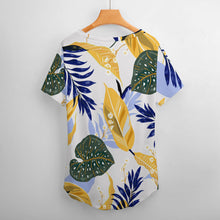 Cargar imagen en el visor de la galería, Camiseta de manga corta con cuello en V talla grande de moda para mujer NZ109 Personalizada con Impresión Completa de una imagen con Foto Logo Patrón Texto