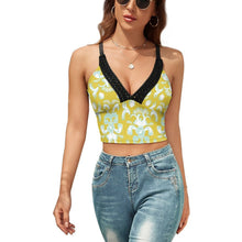Cargar imagen en el visor de la galería, Crop Top sin Mangas deportivo de mujer NZ113 Personalizado con impresión completa de múltiples imágenes con Foto Logo Patrón Texto
