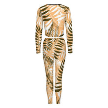 Cargar imagen en el visor de la galería, Traje de Sudadera deportiva ajustada cuello en V Camiseta manga larga para mujer NZ153 Personalizado con Impresión Completa de múltiples imágenes con Foto Logo Patrón Texto