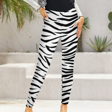 Cargar imagen en el visor de la galería, Leggings casuales regulares cintura alta pantalones deportivos de yoga para mujer NZ205 Personalizados con Impresión Completa de una imagen con Foto Logo Patrón Texto