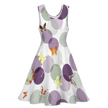 Cargar imagen en el visor de la galería, Vestido Volantes Grandes sin Mangas Cuello Redondo para mujer TQ NZ2202050 Personalizado de múltiples imágenes con impresión completa con Foto Logo Patrón Texto