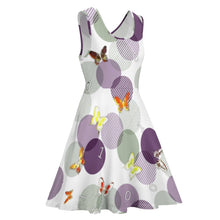 Cargar imagen en el visor de la galería, Vestido Volantes Grandes sin Mangas Cuello Redondo para mujer TQ NZ2202050 Personalizado de múltiples imágenes con impresión completa con Foto Logo Patrón Texto