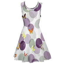Cargar imagen en el visor de la galería, Vestido Volantes Grandes sin Mangas Cuello Redondo para mujer TQ NZ2202050 Personalizado de múltiples imágenes con impresión completa con Foto Logo Patrón Texto