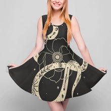 Cargar imagen en el visor de la galería, Vestido Elegante Cuello Redondo Volantes Grandes sin Mangas para mujer TQ NZ2202050 Personalizado de una imagen con impresión completa con Foto Logo Patrón Texto