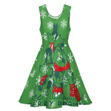 Cargar imagen en el visor de la galería, Vestido sin Mangas con Cuello Redondo y Dobladillo Grande Empalme para mujer TQ NZ2202055 Personalizado de múltiples imágenes con impresión completa con Foto Logo Patrón Texto