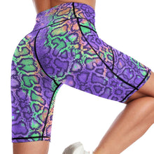 Cargar imagen en el visor de la galería, Leggings / Pantalones de Yoga 1/2 Bolsillos Cintura Alta para Mujer YJ008 Personalizados con Impresión Completa de una imagen con Foto Logo Patrón Texto
