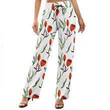 Cargar imagen en el visor de la galería, Pantalones Holgados de cintura elástica de piernas anchas para mujer NZ203 Personalizados con Impresión Completa de múltiples imágenes con Foto Logo Patrón Texto