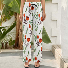 Cargar imagen en el visor de la galería, Pantalones Holgados de cintura elástica de piernas anchas para mujer NZ203 Personalizados con Impresión Completa de múltiples imágenes con Foto Logo Patrón Texto