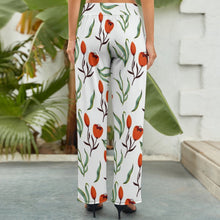 Cargar imagen en el visor de la galería, Pantalones Holgados de cintura elástica de piernas anchas para mujer NZ203 Personalizados con Impresión Completa de múltiples imágenes con Foto Logo Patrón Texto