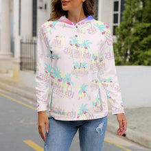 Cargar imagen en el visor de la galería, Sudadera Deportiva con Estampado Botones Capucha para mujer QH Personalizada con impresión completa de múltiples imágenes con Foto Logo Patrón Texto