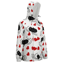 Cargar imagen en el visor de la galería, Chaqueta Corta de Manga Larga Forro Polar con Velcro de Moda Impermeable A681 Personalizada con Impresión Completa de una imagen con Foto Logo Patrón Texto
