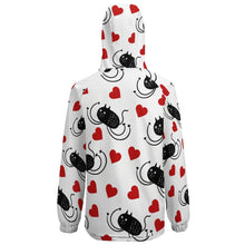 Cargar imagen en el visor de la galería, Chaqueta Corta de Manga Larga Forro Polar con Velcro de Moda Impermeable A681 Personalizada con Impresión Completa de una imagen con Foto Logo Patrón Texto
