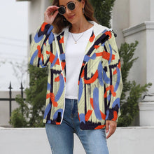 Cargar imagen en el visor de la galería, Chaqueta Corta de Manga Larga Forro Polar con Velcro de Moda Impermeable A681 Personalizada con Impresión Completa de múltiples imágenes con Foto Logo Patrón Texto