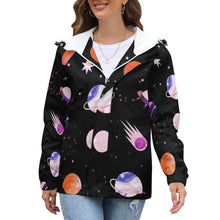Cargar imagen en el visor de la galería, Chaqueta Manga Larga Ligera de Moda Deportiva con Estampado protegido de Viento Lluvia para Mujer A541 Personalizada con Impresión Completa de múltiples imágenes con Foto Logo Patrón Texto