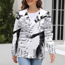 Cargar imagen en el visor de la galería, Chaqueta Manga Larga Ligera de Moda Deportiva con Estampado protegido de Viento Lluvia para Mujer A541 Personalizada con Impresión Completa de una imagen con Foto Logo Patrón Texto