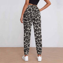 Cargar imagen en el visor de la galería, Pantalones de chándal con estampado completo para mujeres con estampado de una sola imagen personalizada con logotipo texto patrón fotos