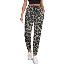 Cargar imagen en el visor de la galería, Pantalones de chándal con estampado completo para mujeres con estampado de una sola imagen personalizada con logotipo texto patrón fotos