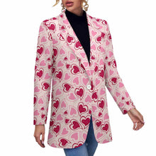 Cargar imagen en el visor de la galería, Traje / Blazer Top casual de moda para mujer NZ2205246 Personalizada con Impresión Completa de una imagen con Foto Logo Patrón Texto