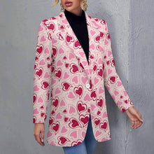 Cargar imagen en el visor de la galería, Traje / Blazer Top casual de moda para mujer NZ2205246 Personalizada con Impresión Completa de una imagen con Foto Logo Patrón Texto