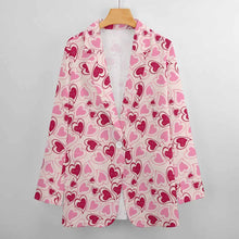 Cargar imagen en el visor de la galería, Traje / Blazer Top casual de moda para mujer NZ2205246 Personalizada con Impresión Completa de una imagen con Foto Logo Patrón Texto