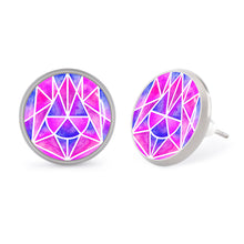 Cargar imagen en el visor de la galería, Aretes de Aleación con Impresión Directa UV de Diseño Personalizado con Tu Texto y Foto