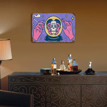 Cargar imagen en el visor de la galería, GY0903089 Pintura Colgante de Metal Horizontal (con Óxido) con Impresión UV de Diseño Personalizado con Tus Fotos o Textos