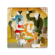 Cargar imagen en el visor de la galería, JJ0520028 Posavasos Cuadrado de Cerámica con Impresión Directa UV Personalizado Personalizada con Foto, Texto o Logo