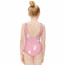 Cargar imagen en el visor de la galería, Traje de baño / Bañador de Una Pieza con Volantes de natación para niñas NT030 Personalizado con Impresión Completa con Foto Logo Patrón Texto