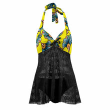 Cargar imagen en el visor de la galería, Tankini triangular sexy con cuello en V para mujer QZ6052 Personalizado con Impresión Completa con Foto Logo Patrón Texto