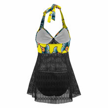 Cargar imagen en el visor de la galería, Tankini triangular sexy con cuello en V para mujer QZ6052 Personalizado con Impresión Completa con Foto Logo Patrón Texto