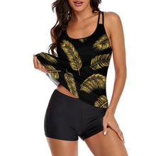 Cargar imagen en el visor de la galería, Tankini / Traje de Baño Sexy de Dos Piezas para Mujeres QZ6072 Personalizado con Impresión Completa de múltiples imágenes con Foto Logo Patrón Texto