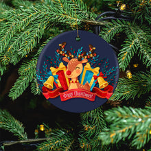 Cargar imagen en el visor de la galería, Recuerdo Redondo Cerámico con Impresión Térmica de Diseño Personalizado con Tu Foto o Texto