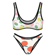 Cargar imagen en el visor de la galería, Bikini Conjunto Traje de Baño Sexy Suave Verano Playa de 2 piezas para mujer S99D54 Personalizado con Impresión Completa de múltiples imágenes con Foto Logo Patrón Texto