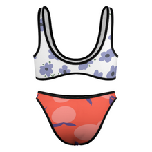 Cargar imagen en el visor de la galería, Bikini Conjunto Traje de Baño Sexy Suave Verano Playa de 2 piezas para mujer S99D54 Personalizado con Impresión Completa de múltiples imágenes con Foto Logo Patrón Texto