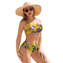Cargar imagen en el visor de la galería, Bikini / Traje de Baño con Tirante de un Hombro para Mujer BK2078 Personalizado con Impresión Completa con Imágen Foto Logo Patrón Texto