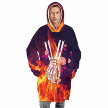 Cargar imagen en el visor de la galería, Sudadera con capucha forro polar bolsillo grande para hombre B412 Personalizada con Impresión Completa de una imagen con Foto Logo Patrón Texto