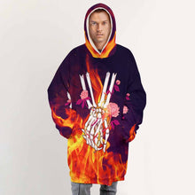 Cargar imagen en el visor de la galería, Sudadera con capucha forro polar bolsillo grande para hombre B412 Personalizada con Impresión Completa de una imagen con Foto Logo Patrón Texto