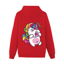 Cargar imagen en el visor de la galería, Sudadera Suelta de Algodón con Capucha y Bolsillo Canguro para Mujer FS0816016 Personalizada con Impresión Trasera con Foto Logo Patrón Texto