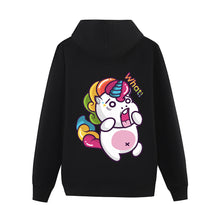 Cargar imagen en el visor de la galería, Sudadera Suelta de Algodón con Capucha y Bolsillo Canguro para Mujer FS0816016 Personalizada con Impresión Trasera con Foto Logo Patrón Texto