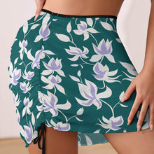 Cargar imagen en el visor de la galería, Falda corta cubierta de playa verano con cordones y nudos para mujer TX50 Personalizado con Impresión Completa con Foto Logo Patrón Texto