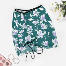 Cargar imagen en el visor de la galería, Falda corta cubierta de playa verano con cordones y nudos para mujer TX50 Personalizado con Impresión Completa con Foto Logo Patrón Texto