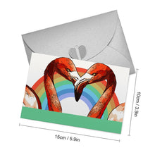 Cargar imagen en el visor de la galería, Tarjeta de felicitación tarjeta postal tarjeta foto en versión horizontal personalizada con logotipo de texto de patrón de fotos