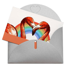 Cargar imagen en el visor de la galería, Tarjeta de felicitación tarjeta postal tarjeta foto en versión horizontal personalizada con logotipo de texto de patrón de fotos