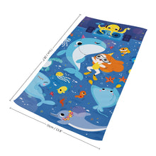 Cargar imagen en el visor de la galería, Toalla de Baño de Fibra Extrafina JJ0519045 Personalizada con Impresión Completa con Foto Logo Patrón Texto