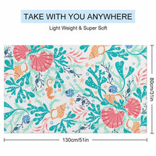 Cargar imagen en el visor de la galería, Toalla de Playa / Toalla de Baño Grande Secado Rápido Suave para Infantiles Mujeres Hombres JJ0519168 Personalizada con Impresión Completa con Foto Logo Patrón Texto