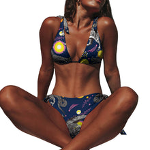 Cargar imagen en el visor de la galería, Bikini de Triángulo Sexy con estampado / Traje de baño de dos piezas para mujer BK2063 Personalizado con impresión completa de una sola imagen con Foto Logo Patrón Texto