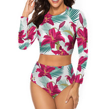 Cargar imagen en el visor de la galería, Traje de baño / Bikini de manga larga CL7021 Personalizado con impresión completa con Foto Logo Patrón Texto