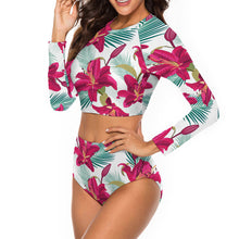 Cargar imagen en el visor de la galería, Traje de baño / Bikini de manga larga CL7021 Personalizado con impresión completa con Foto Logo Patrón Texto