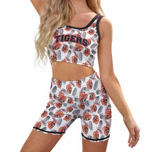 Cargar imagen en el visor de la galería, Conjunto de chaleco de yoga roscado Secado Rápido Estampado para mujer NZ063 Personalizado con Impresión Completa de una imagen con Foto Logo Patrón Texto